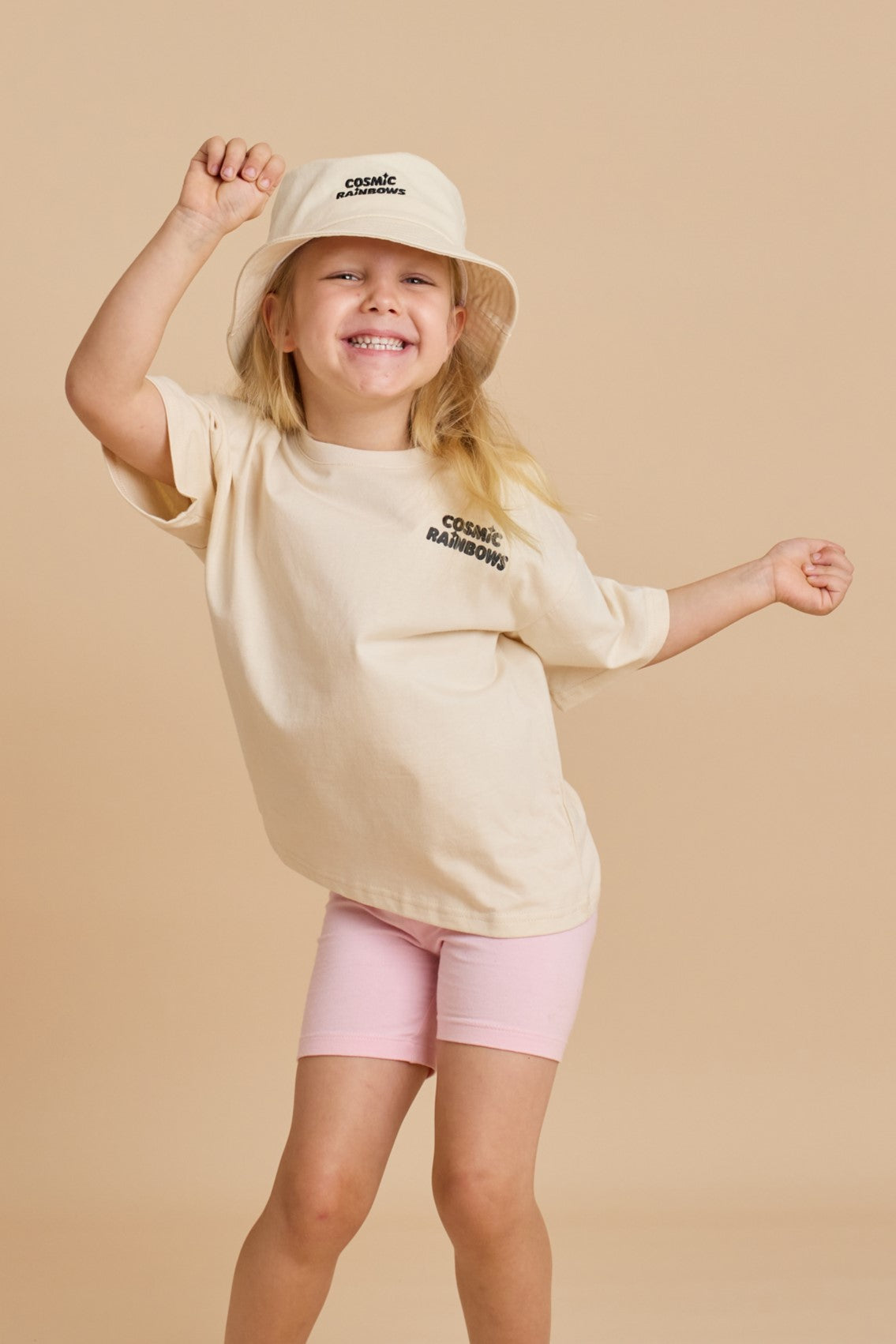 Stay Positive T-Shirt - Beige🌈✨