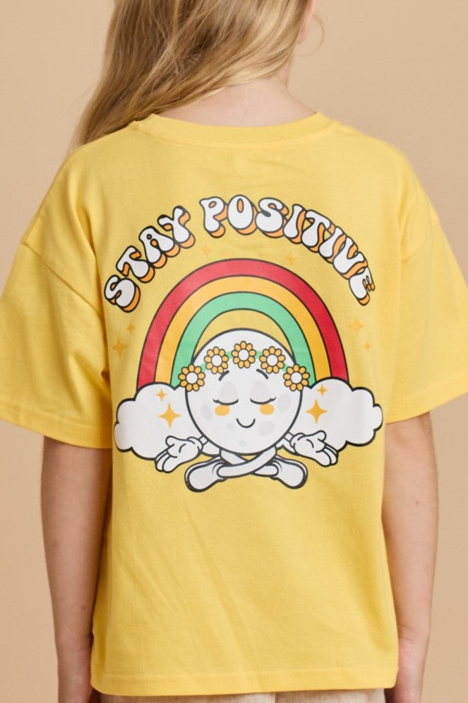Stay Positive T-Shirt - Yellow πβ¨